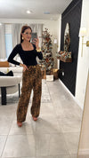 Animal print pants
