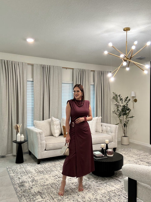 Italian set burgundy