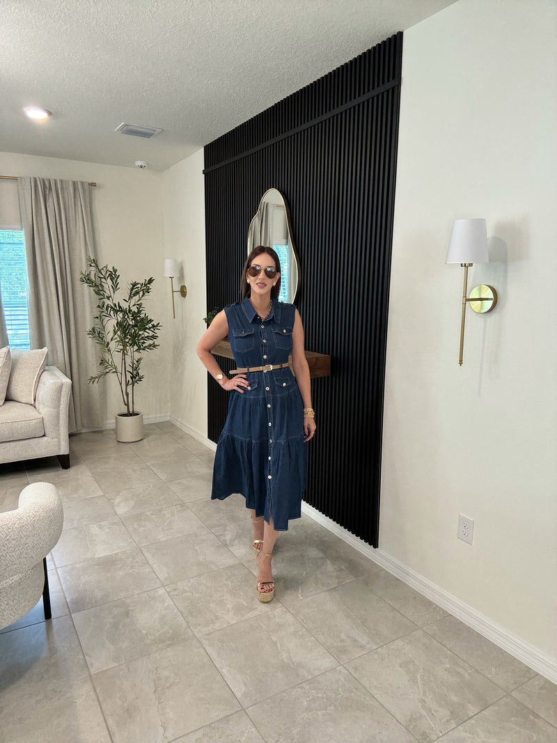 Denim dress