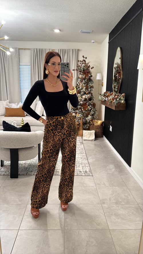 Animal print pants