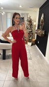 Jumpsuit red
