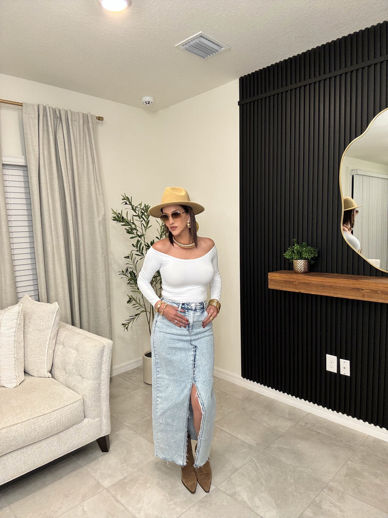 Light maxi skirt