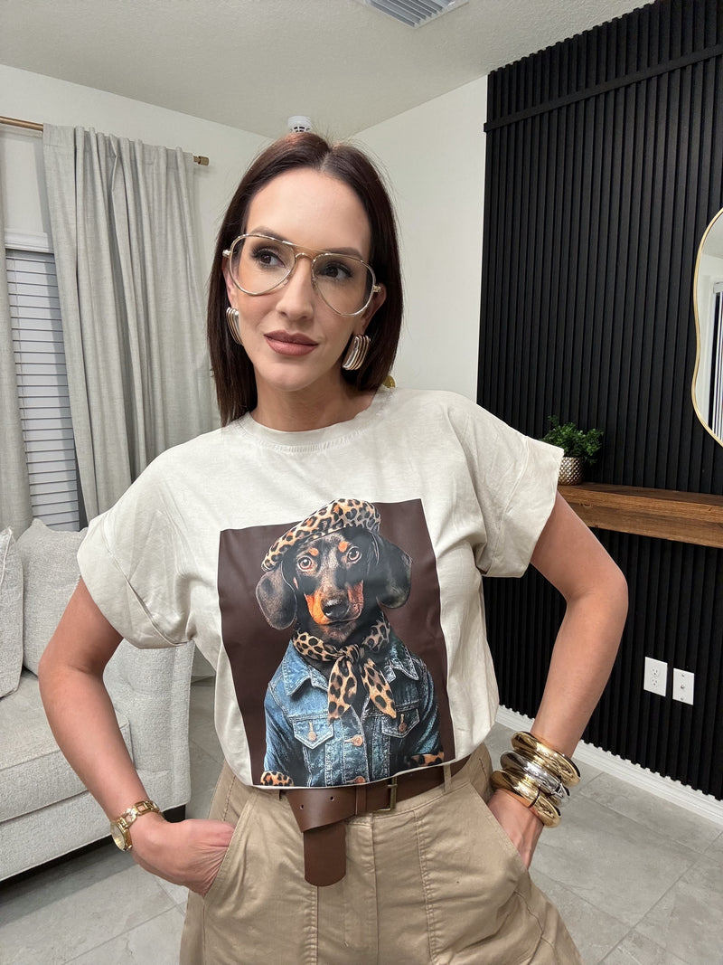 Italian t-shirt nude