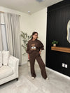 Italian travel set brown