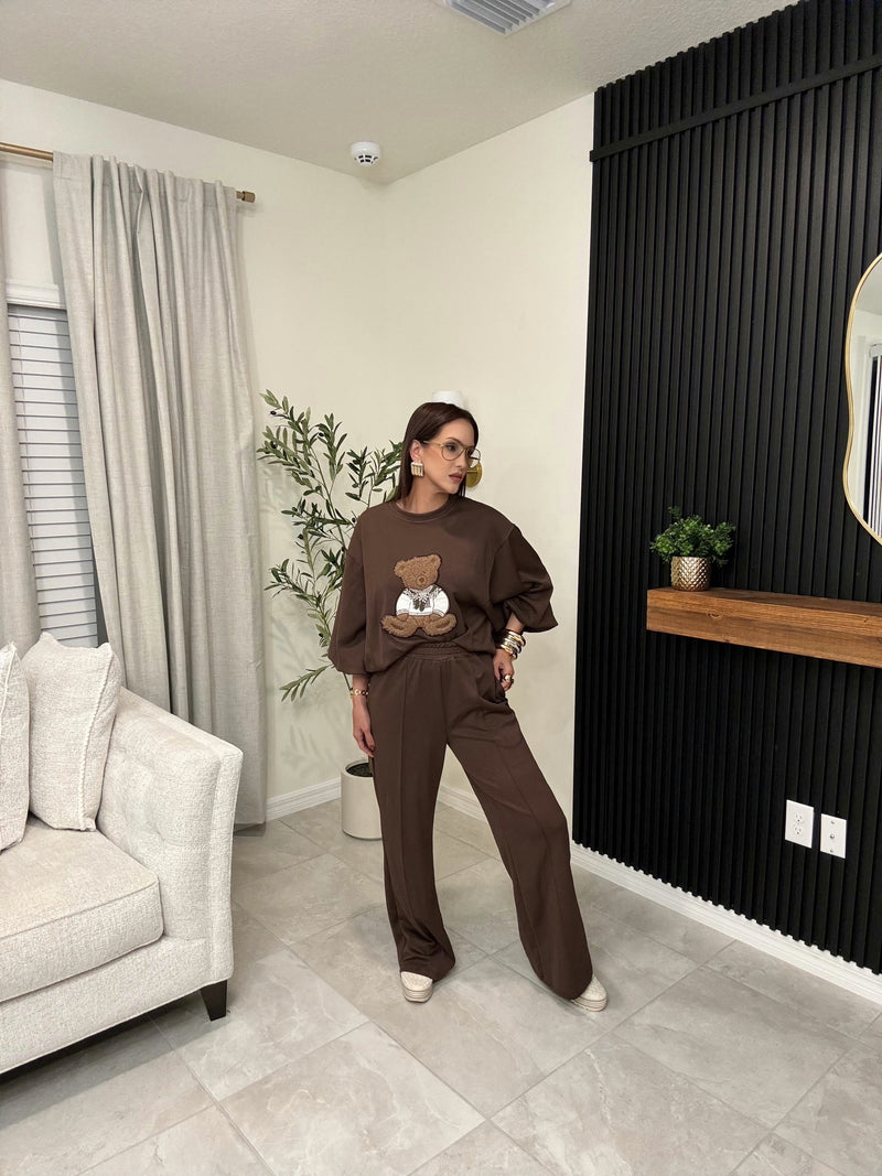 Italian travel set brown