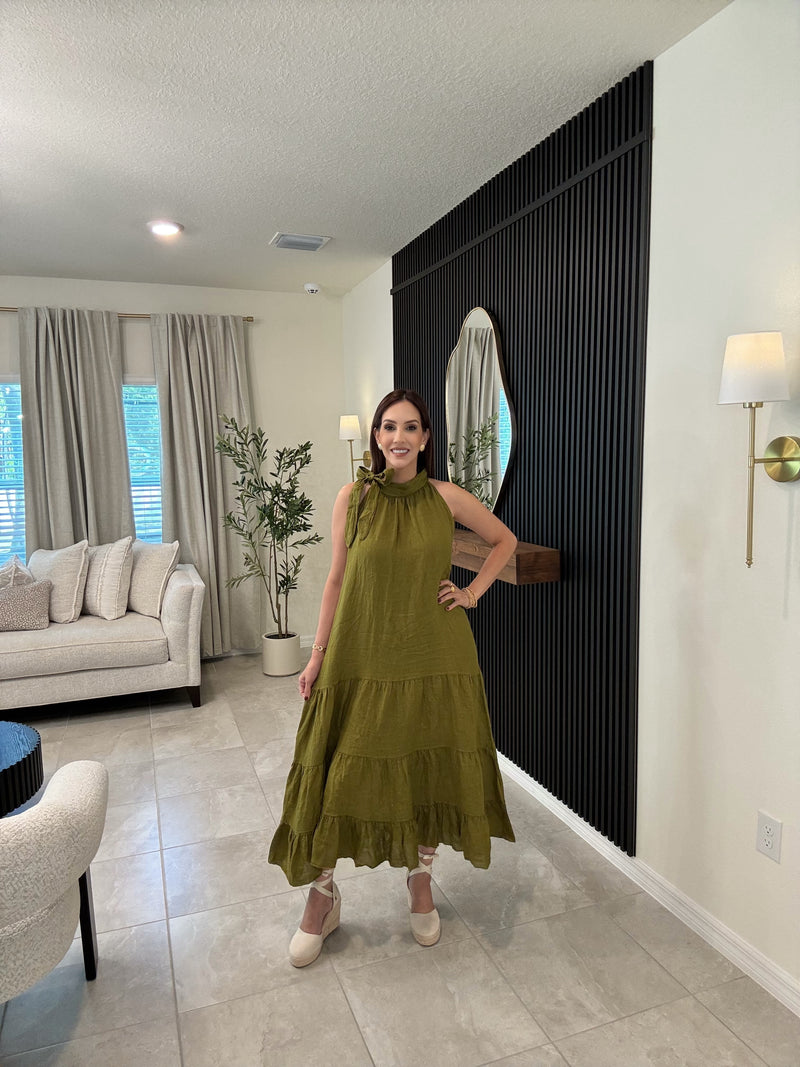 Green italian dress