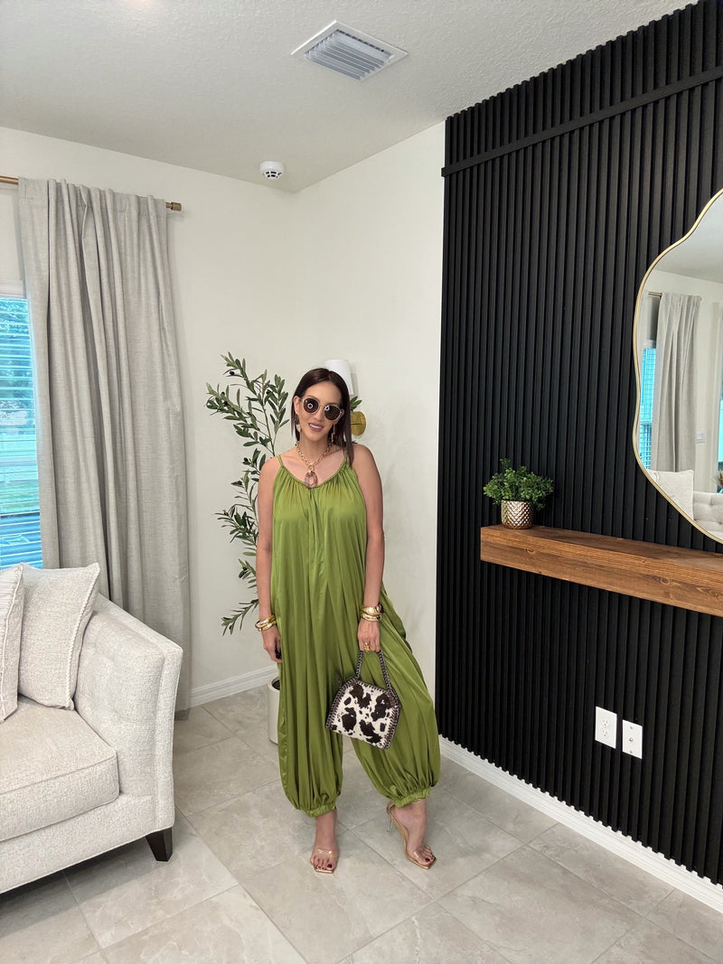 Aladdin jumpsuit green